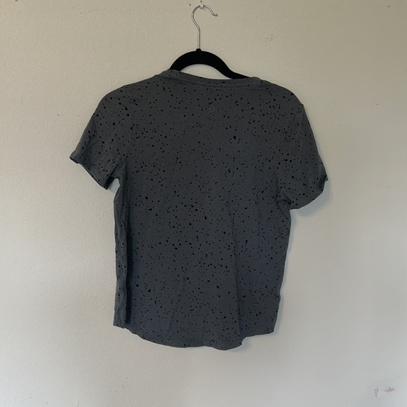 Lululemon love crew tee size 4 grey with black splatter - Picture 2 of 3